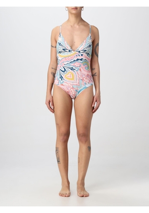Etro swimsuit with all-over Paisley sunburst print