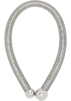Rabanne Silver Pixel Chain Necklace