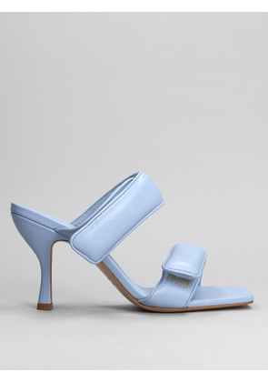 Heeled Sandals GIA BORGHINI Woman color Sky Blue