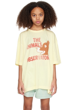The Animals Observatory Kids Yellow Rooster T-Shirt