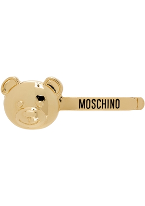 Moschino Gold Teddy Bear Hair Clip