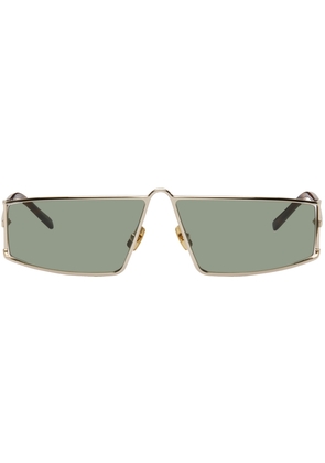 Saint Laurent SSENSE Exclusive Gold SL 606 Sunglasses