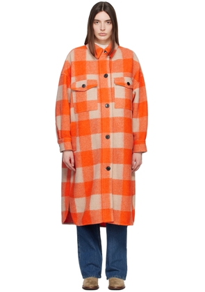 Isabel Marant Etoile Orange Fontizi Coat