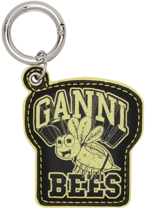 GANNI Yellow & Black Bee Keychain