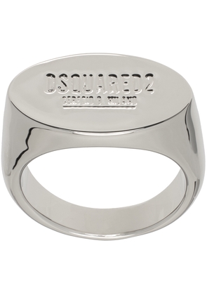 Dsquared2 Silver D2 Tag Chain Ring