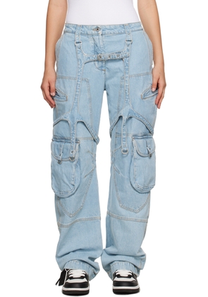 Off-White Blue Harness Jeans