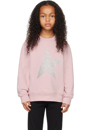 Golden Goose Kids Pink Star Sweatshirt