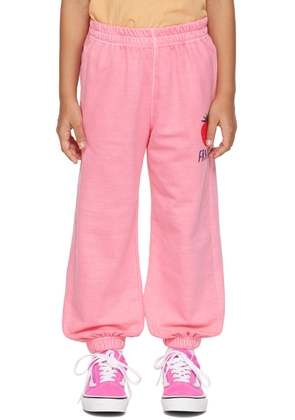 Jellymallow Kids Pink 'Fraise' Lounge Pants