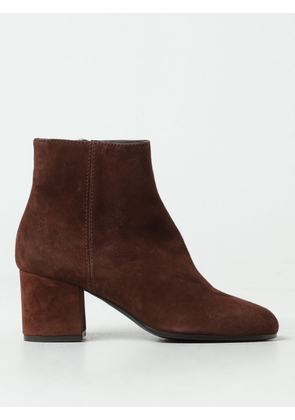 Via Roma 15 suede ankle boots with zip