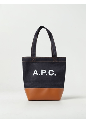 A. P.C. Axel bag in denim and synthetic leather