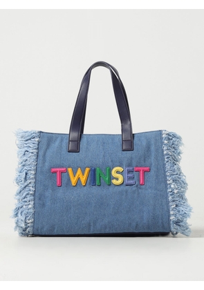 Handbag TWINSET Woman color Denim