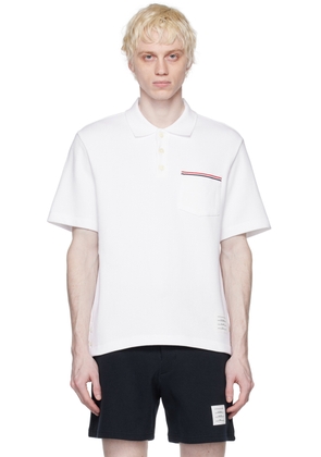 Thom Browne White Patch Polo