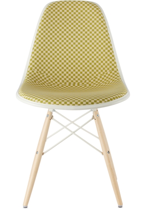 Herman Miller® Green Fully Upholstered Eames Molded Plastic Side Chair