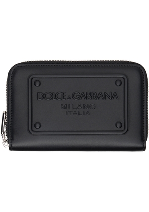 Dolce & Gabbana Black Small Zip-Around Wallet