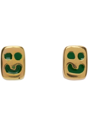 MAPLE Gold Smiley Earrings