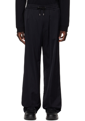 WOOYOUNGMI Black Drawstring Trousers