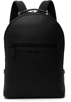Ferragamo Black Firenze Backpack