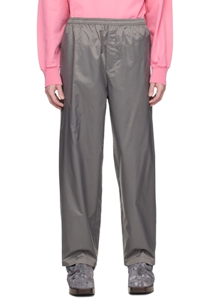 Acne Studios Gray Coated Trousers