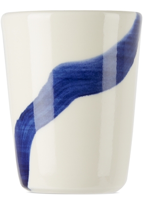 Tom Kemp SSENSE Exclusive Off-White & Blue Terpsichore Beaker Cup