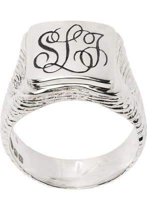SWEETLIMEJUICE Silver Square Signet Ring