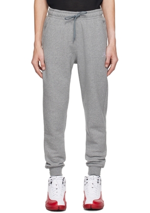 Nike Jordan Gray Embroidered Sweatpants