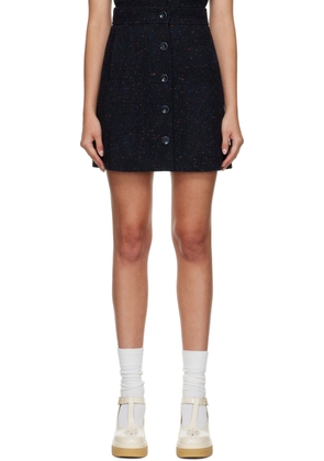 Chloé Black Buttoned Miniskirt