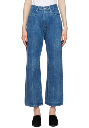 AURALEE Blue Faded Jeans