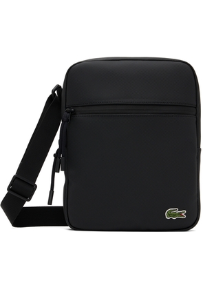 Lacoste Black Embroidered Crossbody Bag