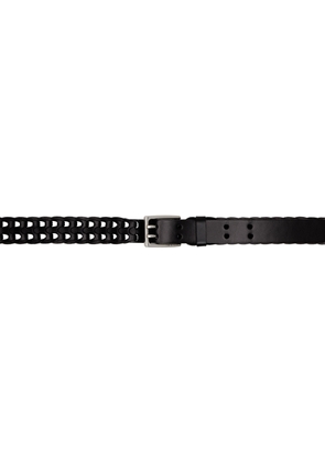 rag & bone Black Mini Woven Belt