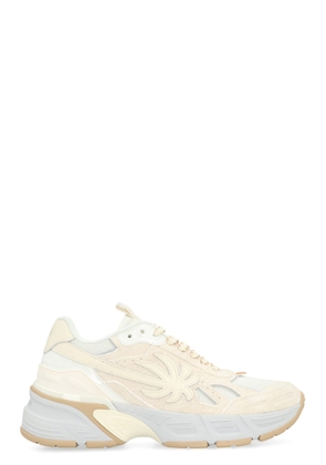 Palm Angels Leather And Fabric Low-Top Sneakers