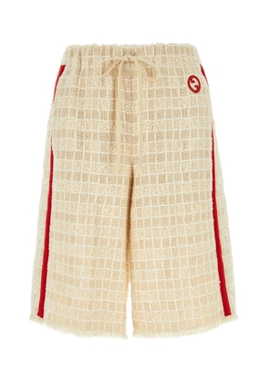 Gucci Sand Tweed Bermuda Shorts