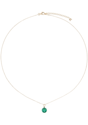 Mateo Gold 'Malachite and Diamond Dot' Necklace
