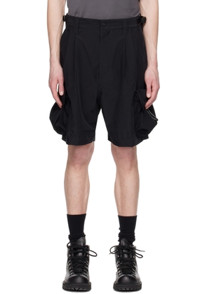 meanswhile Black Luggage Shorts