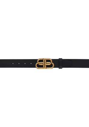 Balenciaga Black Large BB Belt
