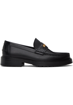 Moschino Black Varsity Loafers