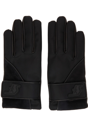 Ferragamo Black Lambskin Gloves