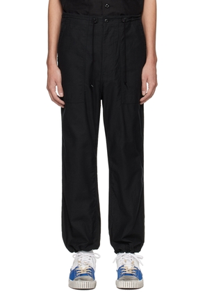 NEEDLES Black String Fatigue Trousers