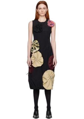 J.Kim Black Pouch Midi Dress