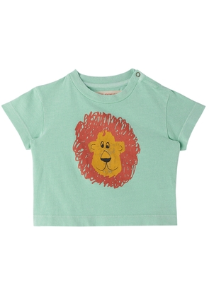 The Animals Observatory Baby Green Lion Rooster T-Shirt