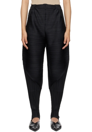 PLEATS PLEASE ISSEY MIYAKE Black Thicker Bounce Trousers