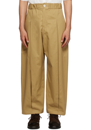 SAGE NATION SSENSE Exclusive Beige Trousers