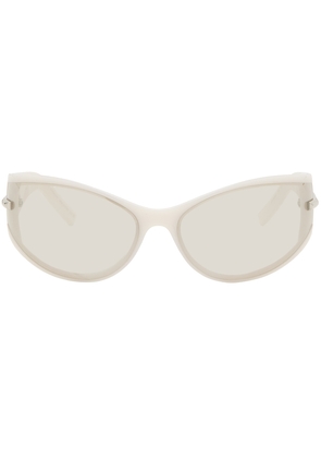 Givenchy Off-White Oval Sunglasses