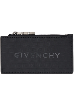 Givenchy Black Zipped 4G Card Holder