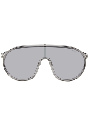 Moncler Silver Vangarde Sunglasses