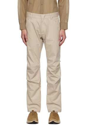 Olly Shinder Beige Zip Trousers