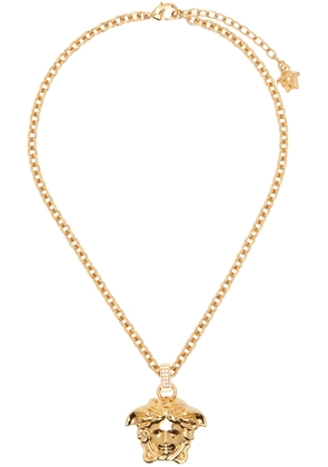 Versace Gold Crystal 'La Medusa' Necklace