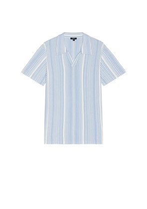 Rails Etanne Polo Shirt in Baby Blue. Size M, S, XL/1X.