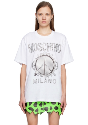 Moschino White Cutlery T-Shirt