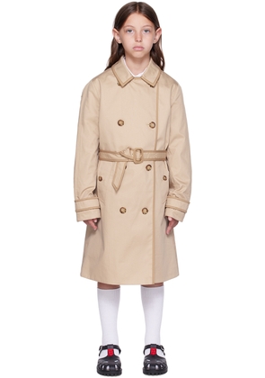 Burberry Kids Beige Belted Trench Coat