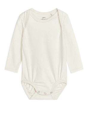 Newborn Soft Cotton Bodysuit - White